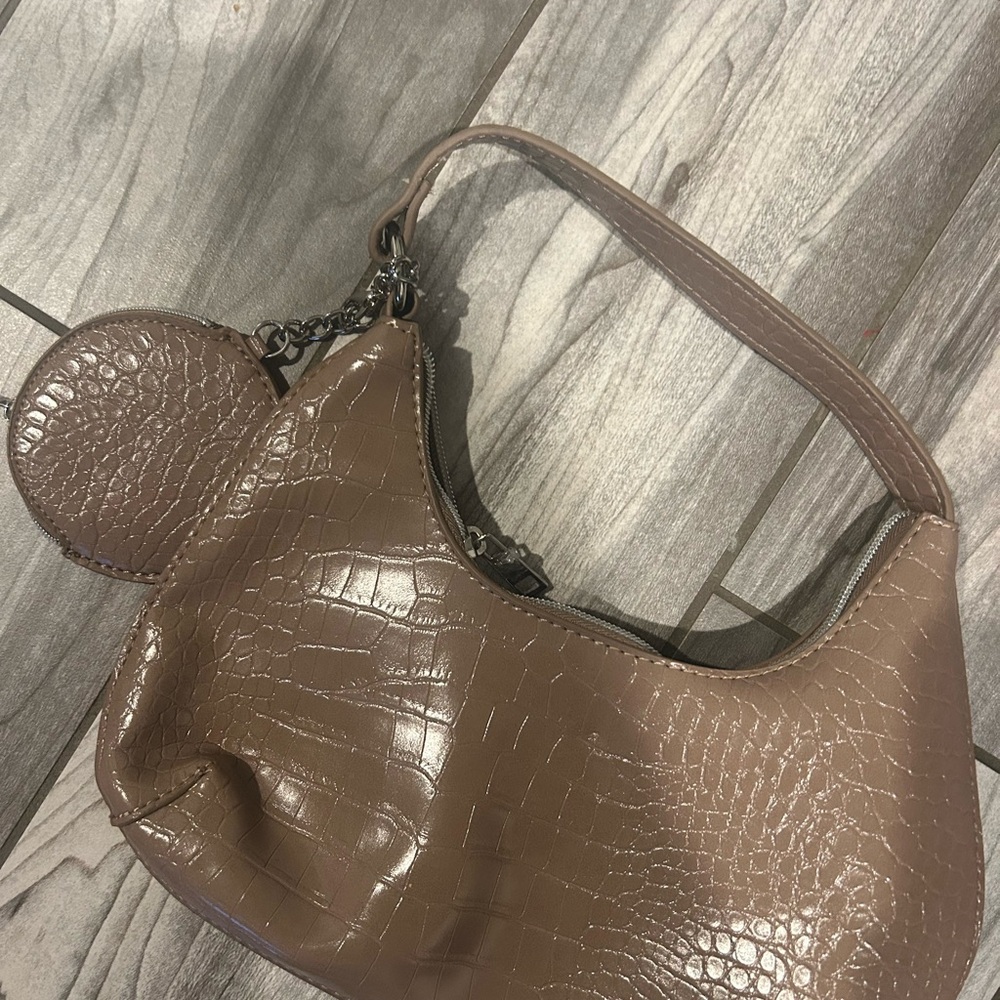 brown mini purse